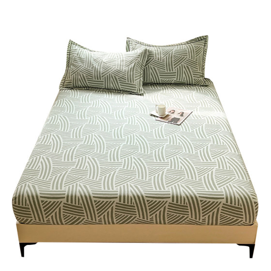 
[Class A fluorescent agent-free cotton coarse cloth cover] Pure cotton thick household cotton summer Simmons mattress cover