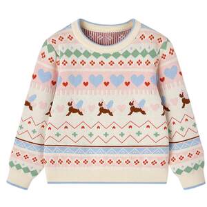 
Cotton Era Children's Sweater Girls' Winter Warm Thick Knitted Sweater Boys' Sweater Pullover Cotton Sweater