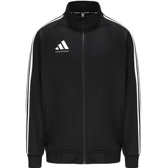 
adidas adidas jacket men and women same top couple classic retro three-bar Korean knitted jacket