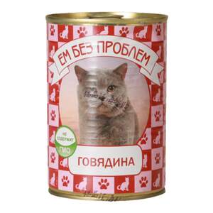 
Original imported Russian staple food canned cat staple food EM cat canned 410g 250g wet grain meat paste