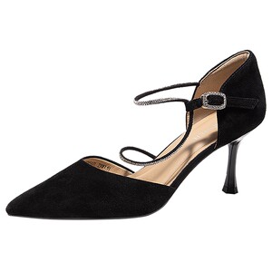 
[Silent Series] Qianbaidu Fashion Sandals Women's 2026 Summer New Baotou Stiletto Heel Hollow Half Sandals