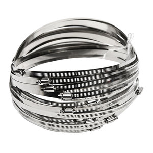 
Iron galvanized European strong hose hoop thickened pipe hoop heavy duty pipe clamp hoop clamp tight hoop water pipe steel wire oil pipe clamp