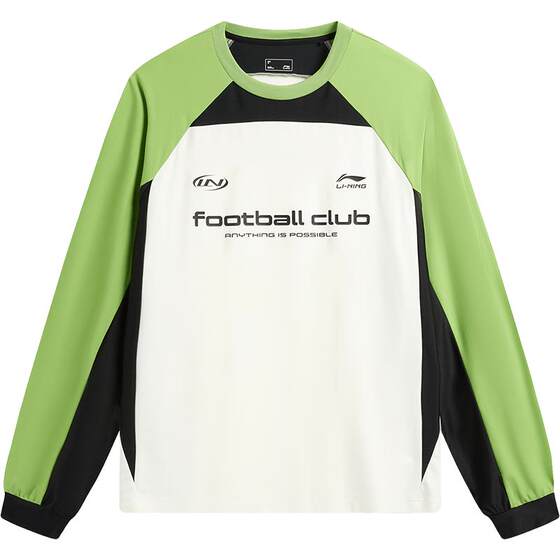 
Li Ning fan style long-sleeved T-shirt for women spring 2026 new couple round neck top men's casual knitted sportswear