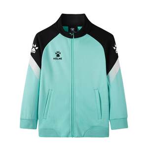 KELME children's knitted training jacket, casual stand up collar top, football sports cardigan jacket, autumn