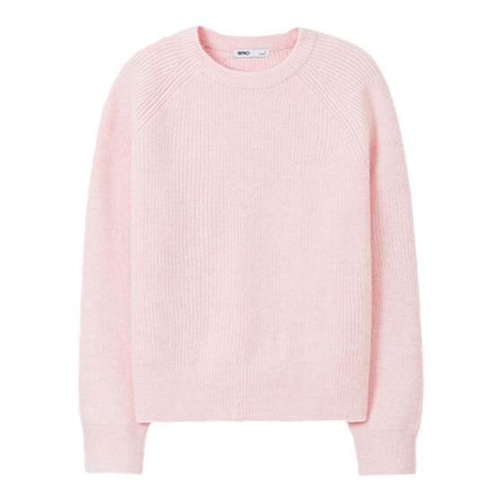 SPAO Korean style 25 years of spring and autumn women's easy to wear elegant round neck sweater