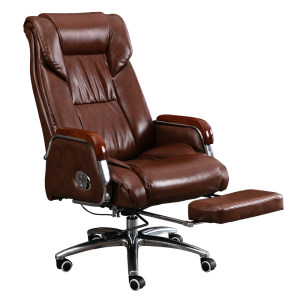 
Genuine leather computer chair, home business boss chair, comfortable sedentary office chair, reclining study chair, desk study chair