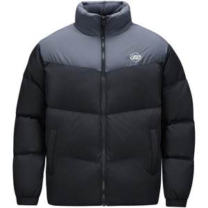 
Skecher bread jacket down jacket winter retro contrasting color men and women couples trendy warm comfortable sports jacket