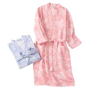 Pure cotton gauze bathrobe, women's medium length, absorbent and quick drying, all cotton bathrobe, adult wearable bathrobe, pajama, men's pajama