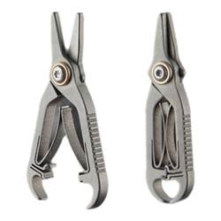 Titanium alloy nose hair scissor trimmer men's small scissors beard cutter round head nostrils portable manual scissors mouth