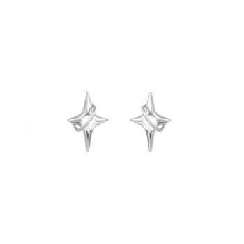 SUMIYAKI925 Sterling Silver Small Stud Earrings Pearl Stars