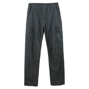 Winter velvet worker pants men's loose and thick tide brand large -size straight tube multi -pocket warm outdoor sports casual pants