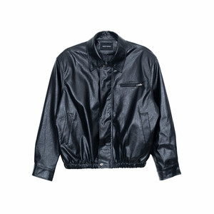 
Hualun autumn and winter textured leather jacket men's trendy brand versatile top men's handsome pilot pu leather jacket