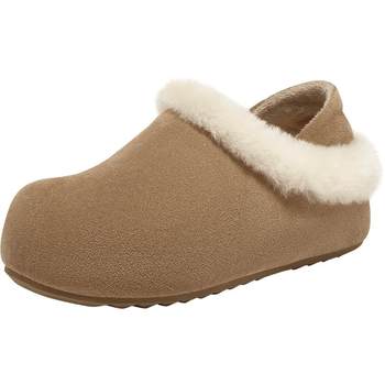 Bestu 25 new winter outer wear Birkenstock slippers furry shoes snow boots plus velvet warm cotton shoes for women W6709DM5