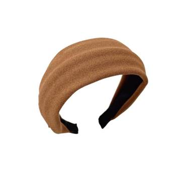 
French retro wide-brimmed headband for autumn and winter, versatile and high-end