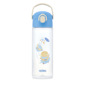 
Thermos flagship store children's water cup summer outing drinking cup portable plastic straw cup kettle strange fruit series
