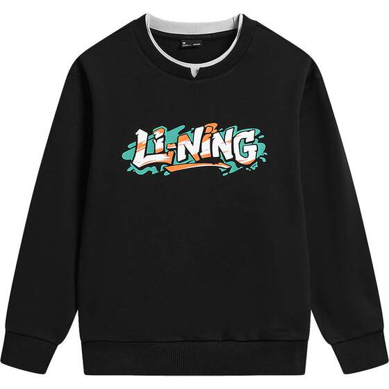 
Li Ning children's terry knitted sweatshirt 2026 new spring and summer boys' clothing, girls, middle and large children and teenagers sportswear