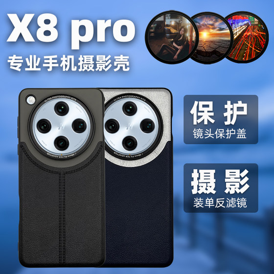 适用oppo find x8pro滤镜手机壳58mm螺纹接口镜头壳摄影手机壳镜头保护盖透明盖单反滤镜专业摄影套装