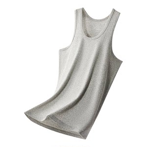 
Yalu Men's Vest Pure Cotton Outer Top Seamless Sports Hurdle Old Man's Undershirt Spring, Autumn and Summer Bottoming