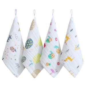 Baby pure cotton gauze watery towel washing face washing face washing facial washing face, super soft small square napkin towel towel children's child products