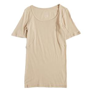 
Two free shipping Japanese new women's pure cotton sweat-absorbing layer quick-drying short-sleeved round neck vest base shirt underwear N167