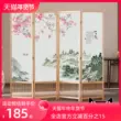 Trung Quốc bằng gỗ nguyên khối có thể gập lại màn hình chính di động vách ngăn phòng khách phòng ngủ nghiên cứu khách sạn khách sạn văn phòng hiện đại vách gỗ đẹp
