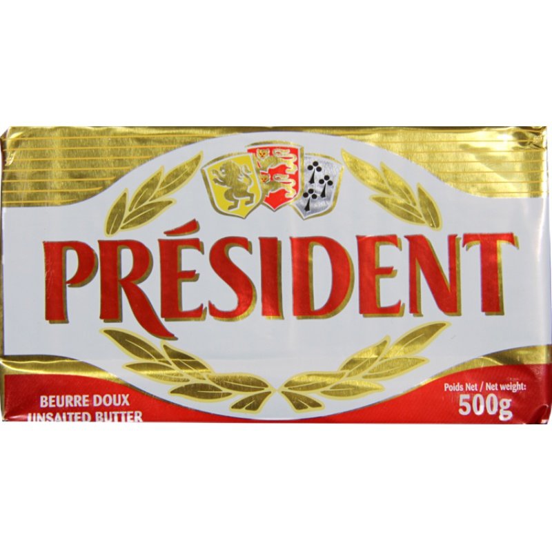 President Fransk Smør - Let fermenteret - 500g