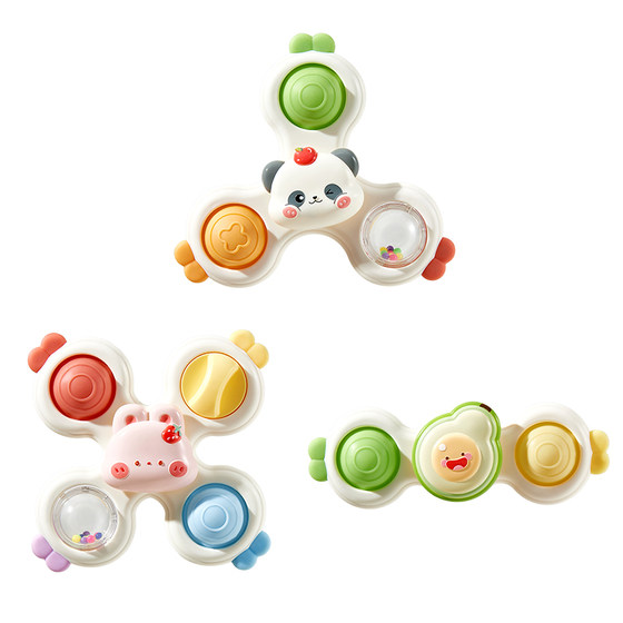 
Children's suction cups and trolley baby toys dining table and chair rotating gyro 6 months old babies can bite 0-1 year old