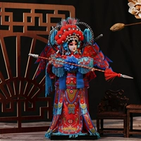 Десять лет старых магазинов Более 20 цветов Пекинских оперных персонажей размахивая шелкосовым человеком оперной кукла Mu guiesing Китайский стиль характерный
