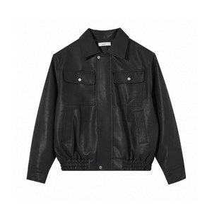 
Autumn Ami Kaji Pissy Leather Jacket Men's High-end Old Qian Pilot Shoulder Pad Motorcycle PU Leather Jacket