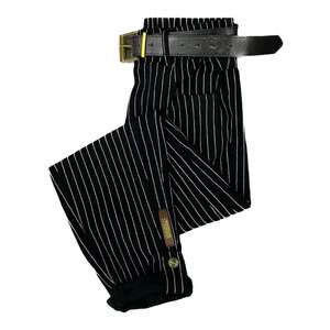 
Korean style cotton striped stretch dad pants for women 26 early spring popular casual fashion versatile scimitar nine-point harem pants