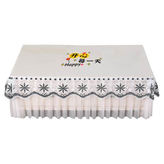 
New waterproof tea table cover, no washing tea table cloth cover, anti-scalding and oil-proof rectangular table protective cover, full-inclusive tea table table mat