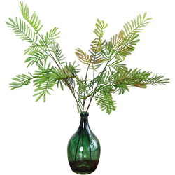 Mimosa simulated green plant ornaments light luxury high-end living room TV cabinet table decorations artificial flowers artificial flower ornaments