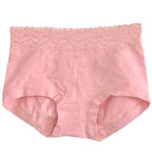 
Caitian Underwear Women's High Waist 30937 Simple Cotton Fitting Butt Lifting Belly Controlling Lace Hip Covering Boxer Briefs Solid Color