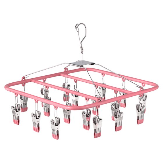 
Stainless steel multi-functional cold sock rack clothes drying rack household clothes baby multi-clip artifact underwear clip hook