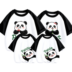 Jeanswest Children's Clothing Parent-child Clothing A Family Of Three Pure Cotton Short-sleeved Summer Mother And Daughter Mother-child Clothing Family Portrait Beach Clothing