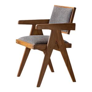 
Wooden Chandigarh chair Wasabi Middle style Indonesian teak armrest dining chair B&B designer desk chair