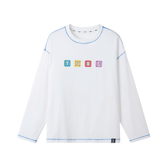 
[100% cotton] Piggy Tony boys' T-shirt spring and autumn long-sleeved tops for big children plus fattening and long T-shirt trendy