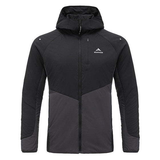 
SURPINE Matsuno Pai Lingyun G cotton middle layer lightweight warm and water repellent high altitude climbing hooded cotton jacket for men