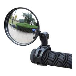 Universal wide-angle convex mirror for electric bicycle rearview mirror