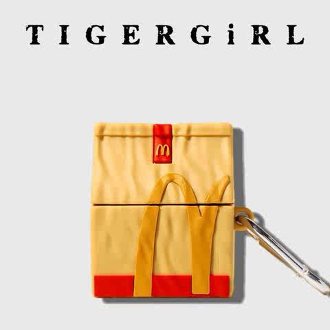 Novelty McDonald’s French Fry Bag with Carabiner AirPods Case