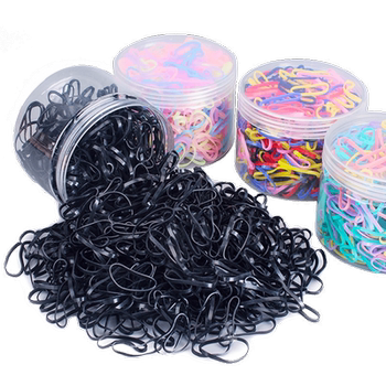 Children do not hurt the head rope small rubber bands at one time
