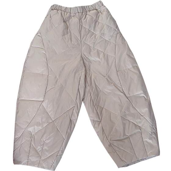 
High-end down pants for women's outer wear, fashionable and fashionable, 2025 winter new fashion slimming eighty-nine point down cotton pants trend