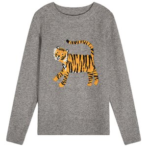 Luoluo introduction gray sweater for women in winter 2025 new design loose top sweater underwear