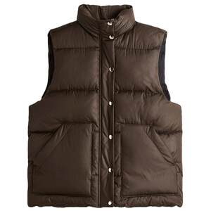 
HM women's cotton vest winter stand collar inner warm winter sleeveless cotton vest 1297448
