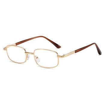 Glasses 50-800 glass tablet metal frame old flower mirror
