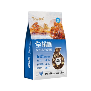 
Miaojun Langnuo cat staple food is fully mixed with freeze-dried double-paired cat food is fully priced with chicken salmon and cat staple food is 1.8kg