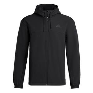 
Comfortable and simple fleece sports and fitness training hooded jacket for men adidas Adidas official