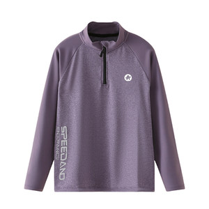 
Children's T-shirts, girls' quick-drying clothes, long-sleeved sportswear, outdoor autumn and winter clothing, new stand-up collar pullover, boys' bottoming shirts