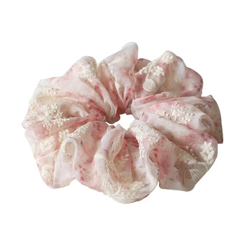 
Kawano Jewelry 20CM Extra Large Embroidered Mesh Large Intestine Hair Circle Women's High-end Leopard Print Satin Headline Hair Accessories