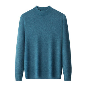 
Pierre Cardin 100% pure cashmere sweater men's half turtleneck sweater winter thickened warm knitted base cardigan